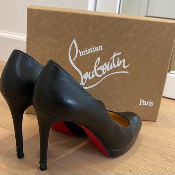 Christian Louboutin Shoes - Christian Louboutin Black Heels with Red Soles